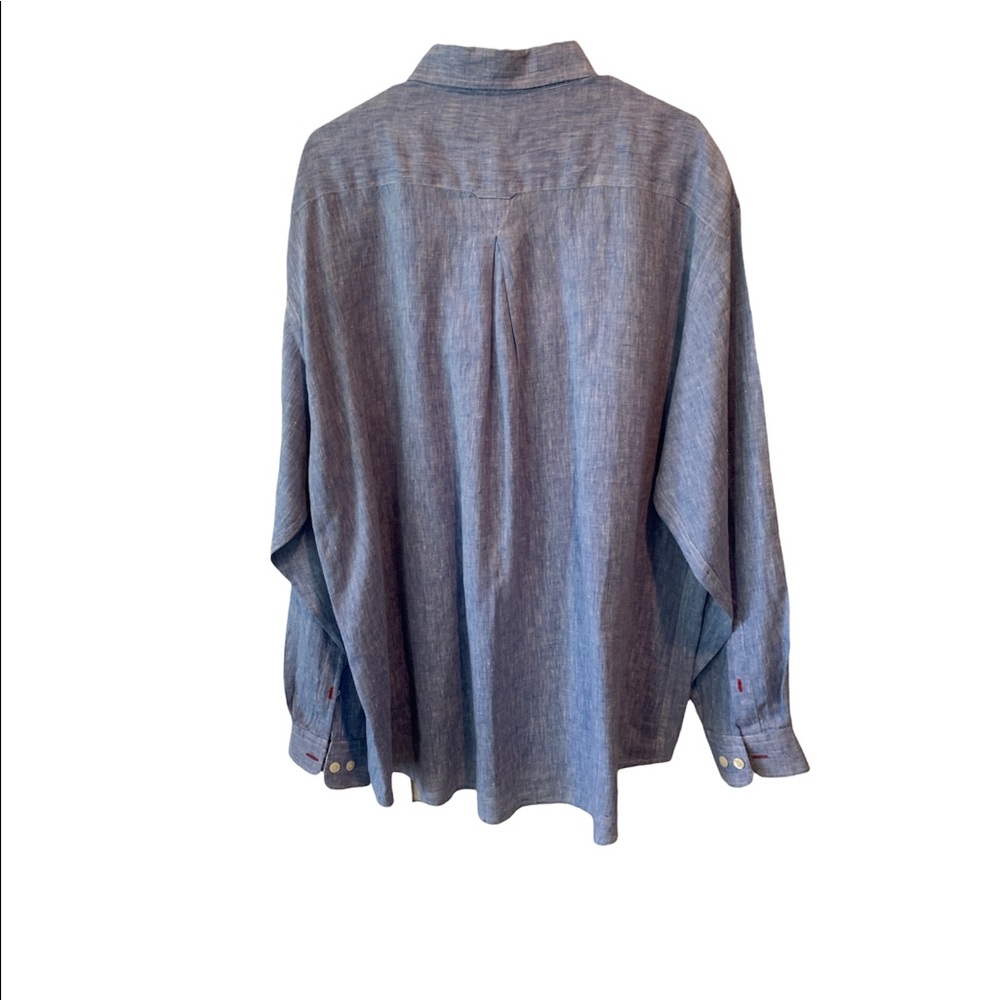 Tom James Linen Button Up Shirt - image 2